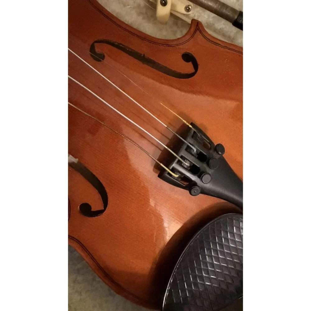 Josef Lidl 4/4 Violin Vintage Made In Luby Czechoslovakia With Case And Bow